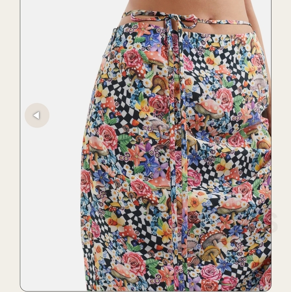 🍋For Love & Lemons Deidre Printed Midi Skirt - Picture 3 of 16